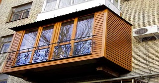 Внешняя отделка балкона Петергоф цена от 1034 руб. м/2.